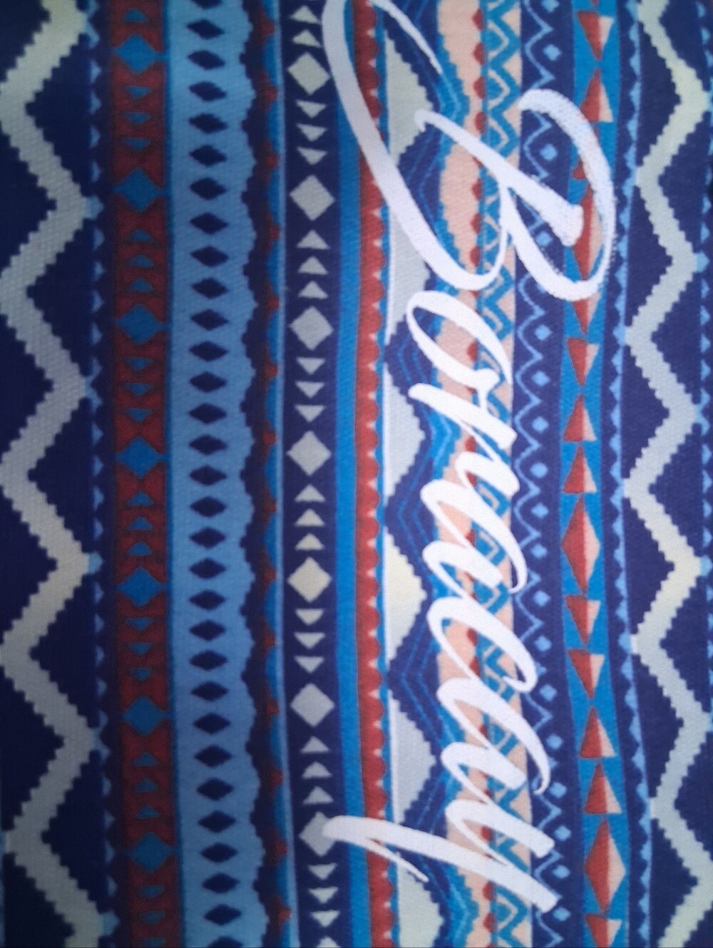 Boracay Blue Patterned Rope-Handle Beach Tote - Picture 2 of 6